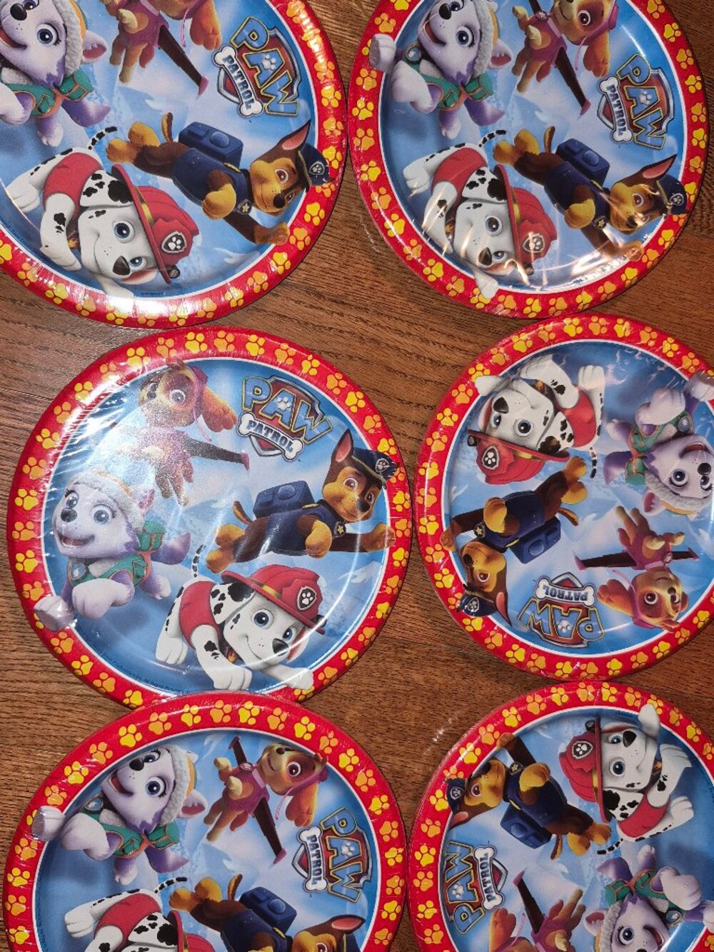 Paw Patrol Plates Bulk Lot | 6 Packs of 8 (48 Total) party plates SEALED new